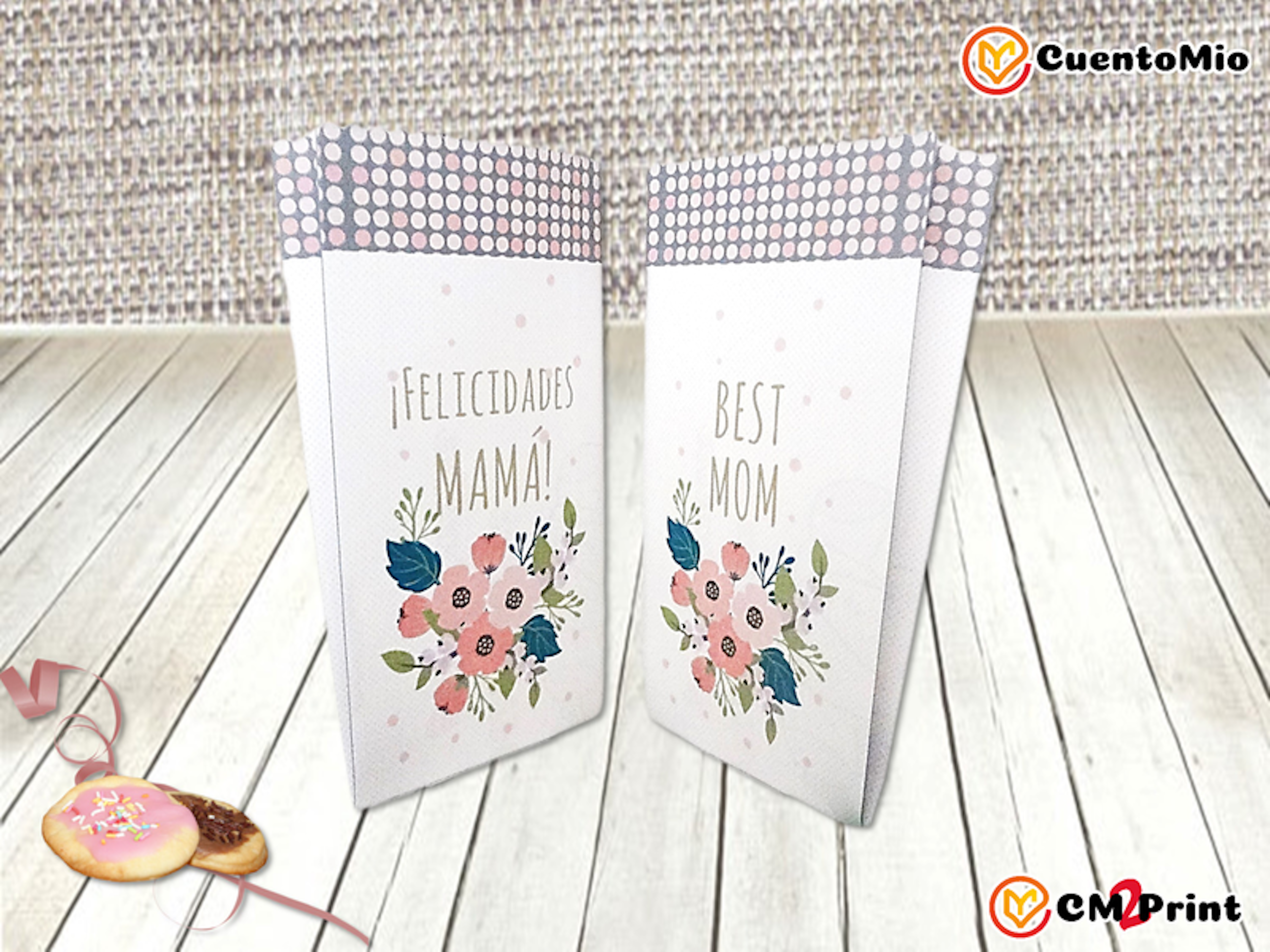 Mother's Day Small Bellows Bag - Flowers